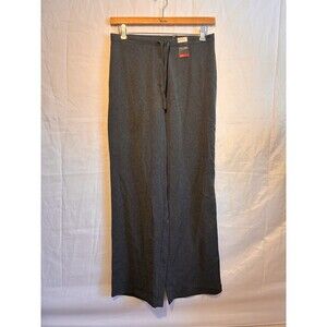 New York & Company City Crepe Wide Leg Drawstring Pants Gray Size 10